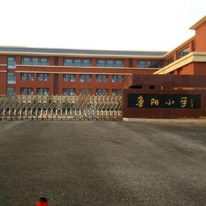 淄博市鲁阳小学隔热断桥门窗及室内外不锈钢和铁艺安全护栏